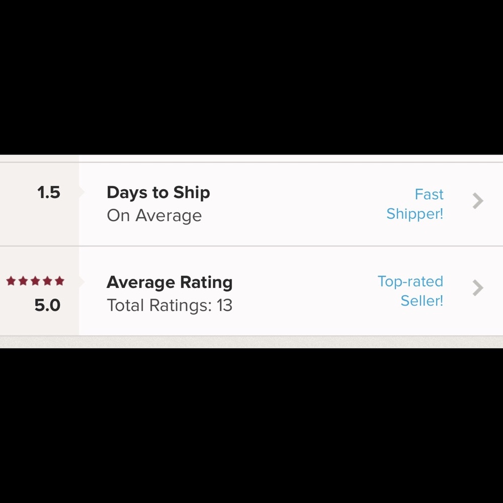 ⭐️⭐️⭐️⭐️⭐️ five star seller!!!